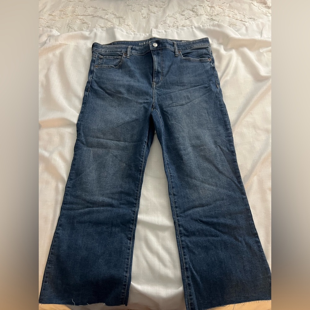 American Eagle Outfitters Dark Blue Flare Jeans